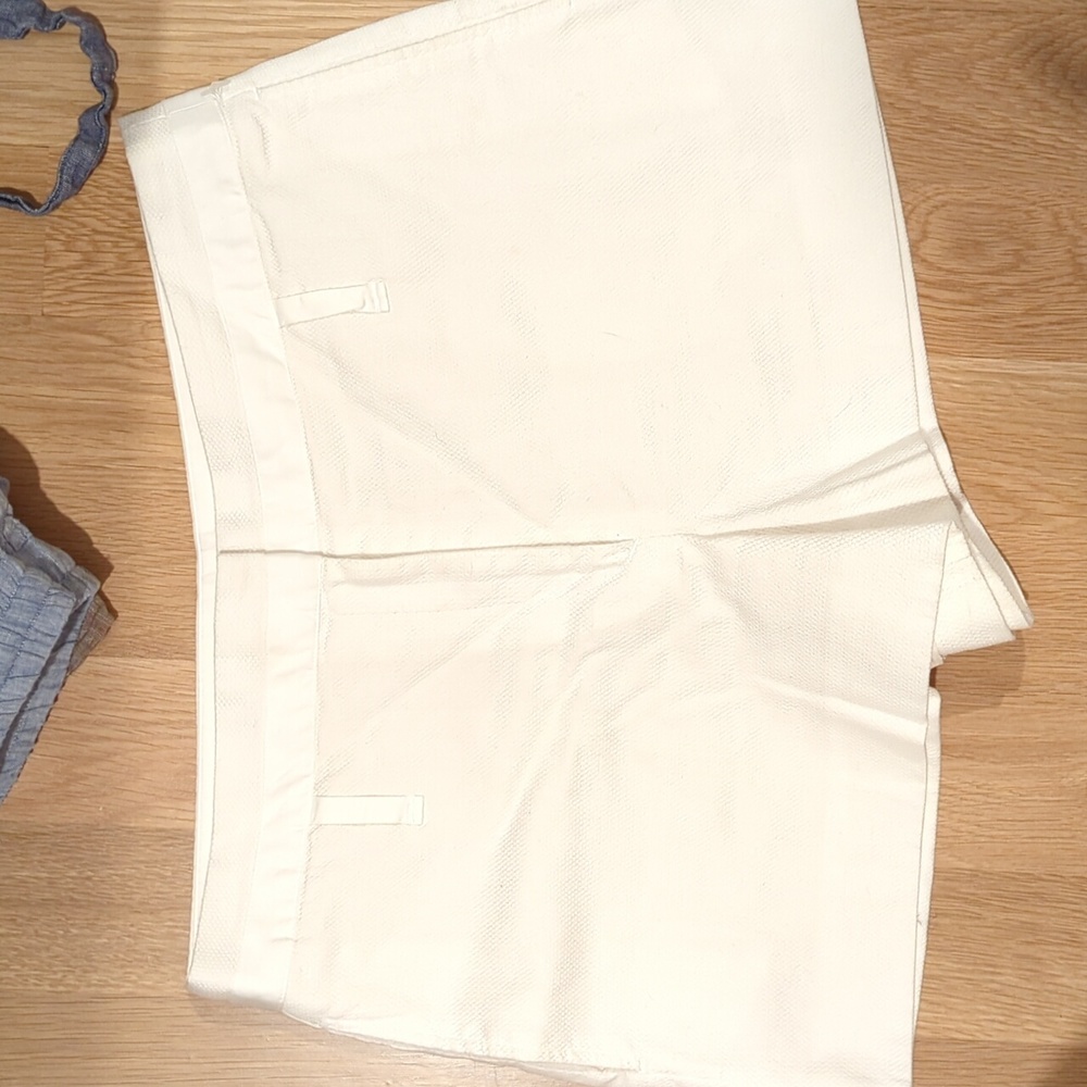 Rag and bone ivory lined cotton shorts